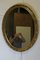 Large Decorative Gilt Oval Mirror, 1960s 5