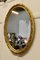 Large Decorative Gilt Oval Mirror, 1960s 4