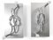 Vintage Wandleuchten aus Aluminium & Chrom, Italien, 1970er, 2er Set 1