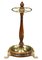 Victorian Mahogany & Brass Stick & Umbrella Hall Stand with Lion Paw Feet, 1850s 1