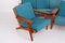 Sofa & Teak Armlehnstühle von Hans J. Wegner für Getama, 1960er, 3er Set 4