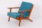 Sofa & Teak Armlehnstühle von Hans J. Wegner für Getama, 1960er, 3er Set 10