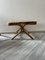 Chaises en Cuir et Bambou et Table Basse en Bambou, Set de 5 10