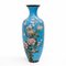 Große Meiji Japan Vase Cloisonne mit Blumendekor, 19. Jh., 1880er 1