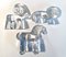 Lion, Ram & Horse Glass Figurines from the Boda Zoo Series by Bertil Vallien for Kosta Boda, Sweden, 1970s, Set of 3 1