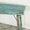 Vintage Wabi Sabi Console Table in Worn Turquoise, 1940s, Image 4