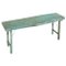 Vintage Wabi Sabi Console Table in Worn Turquoise, 1940s, Image 1