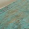 Vintage Wabi Sabi Console Table in Worn Turquoise, 1940s, Image 10