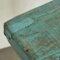 Vintage Wabi Sabi Console Table in Worn Turquoise, 1940s, Image 12