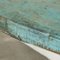 Vintage Wabi Sabi Console Table in Worn Turquoise, 1940s, Image 9