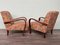 Set of Armchairs in Curved Wood, 1930s 8