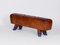 Gymnastics Pommel Horse Leather Bench with Wooden Handles, 1930s 2