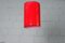 Lámpara de techo vintage de vidrio rojo de Peill + Putzler, Imagen 3