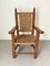 Folk Art Childrens Wooden and Rope Chair, 1900s 2