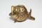 Fisch Aschenbecher aus Messing, 1950 9