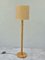 Wooden Floor Lamp with Two Lights and Parchment Lampshade 1