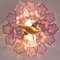 Deckenlampe mit Wisteria Lila Muranoglas, Italien, 1990er 5