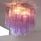 Deckenlampe mit Wisteria Lila Muranoglas, Italien, 1990er 4
