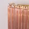 Italienische Vintage Wandlampe mit Muranoglas Rosa, 1990er, 2er Set 10