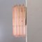 Italienische Vintage Wandlampe mit Muranoglas Rosa, 1990er, 2er Set 12