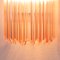 Italienische Vintage Wandlampe mit Muranoglas Rosa, 1990er, 2er Set 11
