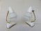 Italian White Night Stand Lamps, 1950s, Set of 2, Image 3