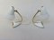 Italian White Night Stand Lamps, 1950s, Set of 2 5