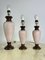 Mid-Century Italian Wood and Ceramic Table Lamps, 1960s, Set of 3 1