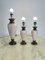 Mid-Century Italian Wood and Ceramic Table Lamps, 1960s, Set of 3 6