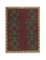 Turkish Checkered Brown Tulu Rug 1