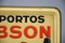 Tin Sign from Les Portos Gibson, 1936 3