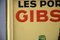 Tin Sign from Les Portos Gibson, 1936 4