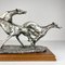 Scultura vintage in argento di levrieri da corsa di Angelo Schiavon, Italia, anni '50, Immagine 2