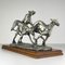 Scultura vintage in argento di levrieri da corsa di Angelo Schiavon, Italia, anni '50, Immagine 7