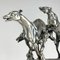 Scultura vintage in argento di levrieri da corsa di Angelo Schiavon, Italia, anni '50, Immagine 3