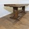 Table de Réfectoire Antique en Chêne, France, 1890s 9