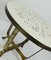 Mosaic Side Table with Brass Base, 1950s, Image 8