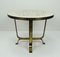 Mosaic Side Table with Brass Base, 1950s 4
