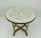 Mosaic Side Table with Brass Base, 1950s 1