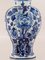 Royal Delft Blue Louis XV Table Lamps, New Pleated Lampshades, Set of 2 5