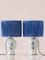 Royal Delft Blue Louis XV Table Lamps, New Pleated Lampshades, Set of 2 15