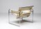 Silla Wassily modelo B3 de lona de Marcel Breuer para Gavina, 1960, Imagen 2