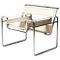 Silla Wassily modelo B3 de lona de Marcel Breuer para Gavina, 1960, Imagen 1