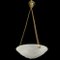 Art Deco Ceiling Lamp with Glass Bowl attributed to Muller Frères for Muller Frères, 1930s 2