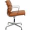 Silla EA-208 retapizada en cuero Bizon coñac de Charles Eames, años 2000, Imagen 2