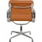 EA-208 Chair Reupholstered in Cognac Bizon Leather from Charles Eames, 2000s 3