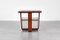 Art Deco Square Table in Bentwood and Dark Red Marble by Osvaldo Borsani, Italy, 1930s, Image 2