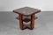 Quadratischer Art Deco Tisch aus Bugholz & Dunkelrotem Marmor von Osvaldo Borsani, Italien, 1930er 10