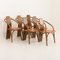 Italian Dining Chairs by Mario Marenco & Antonella Scarpitta for Mobil Girgi, 1980s, Set of 6, Image 2