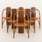 Italian Dining Chairs by Mario Marenco & Antonella Scarpitta for Mobil Girgi, 1980s, Set of 6, Image 1
